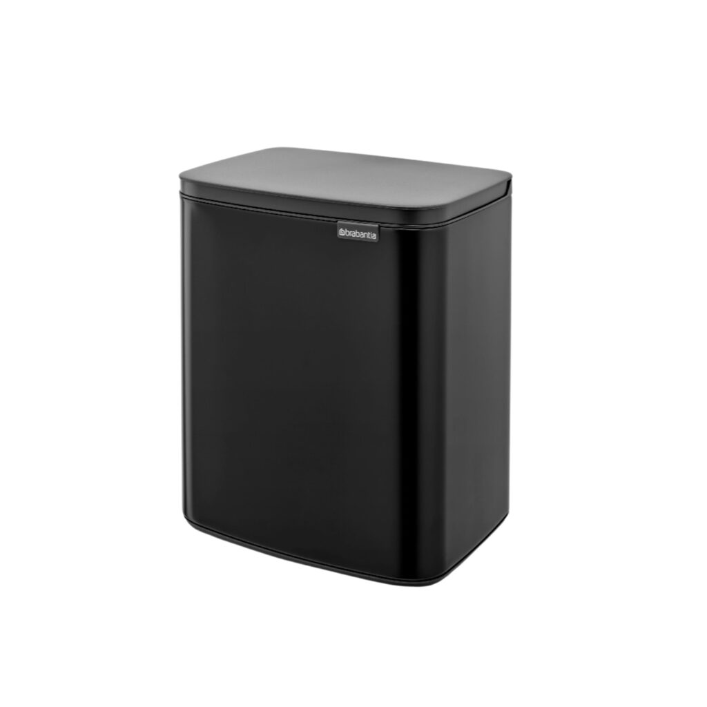 Brabantia Bo Waste Bin 12L, Matt Black