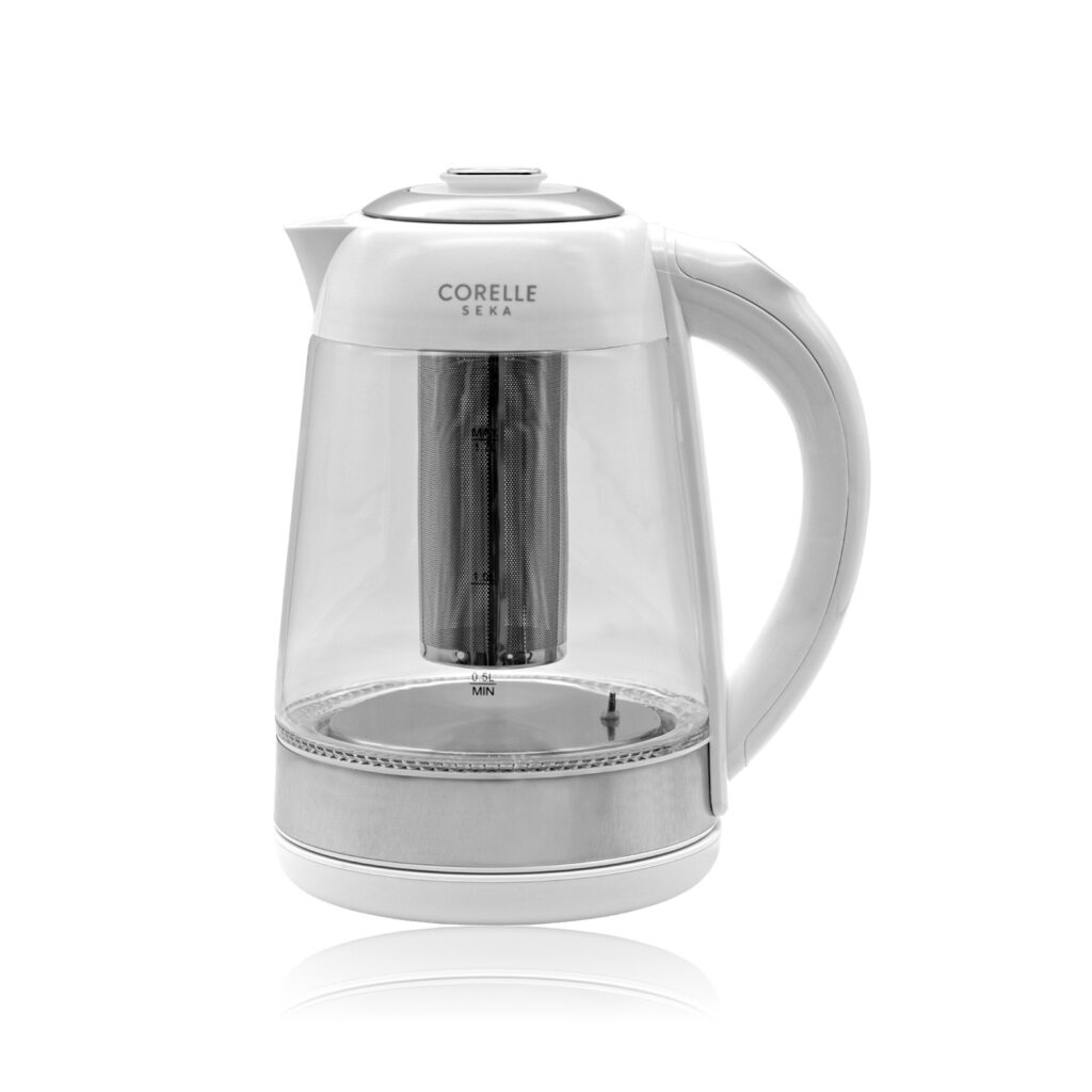 Corelle SEKA All Rounder Glass Kettle with Rainbow Light 1.7L