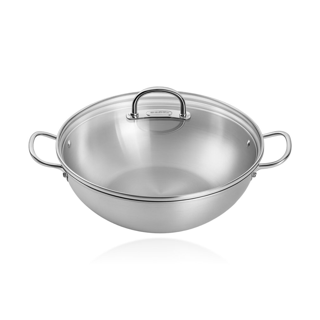 Zwilling Prime 18/10 Stainless Steel Wok 36 cm with Glass Lid