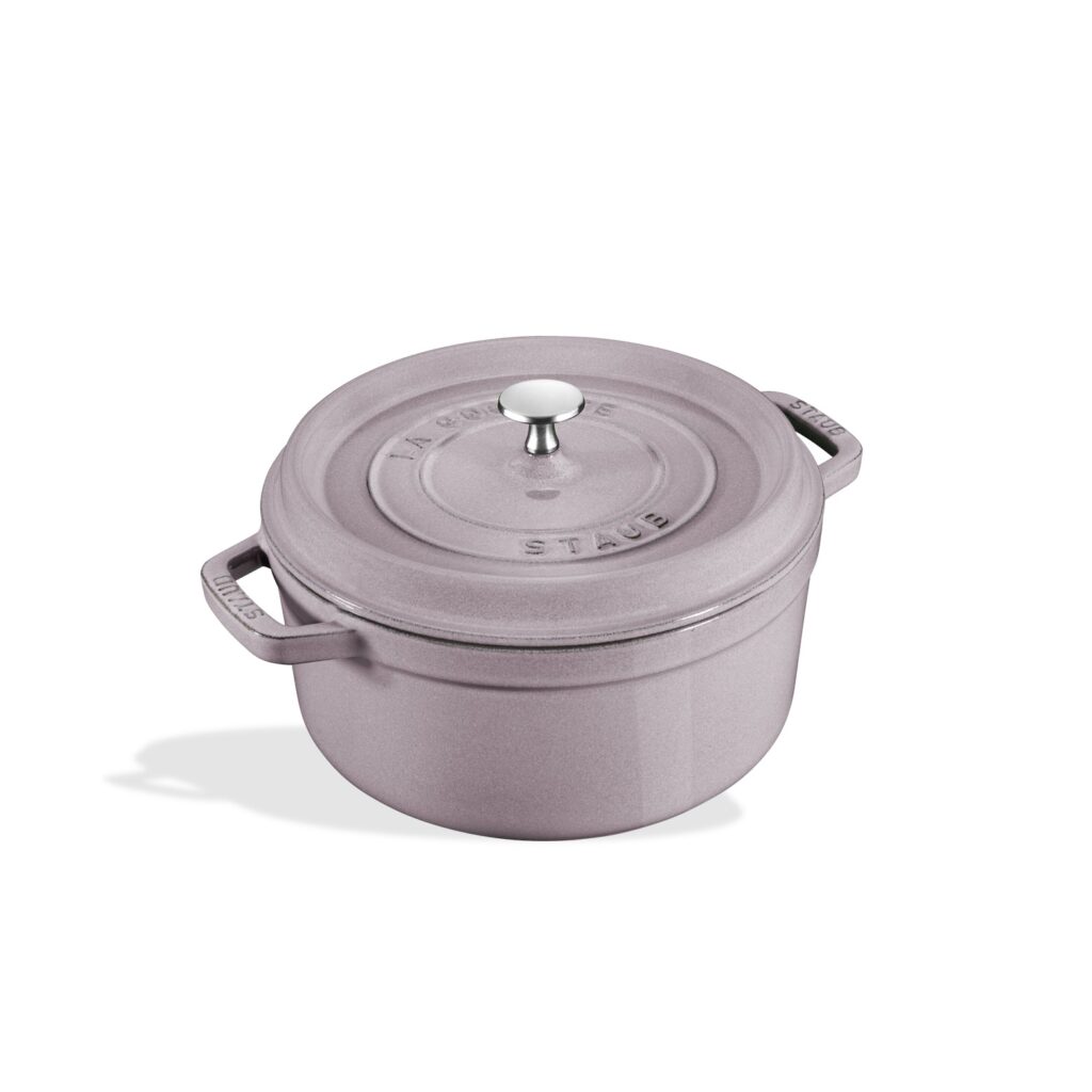 Staub Cast Iron Round Cocotte, 22 cm - Cherry Blossom