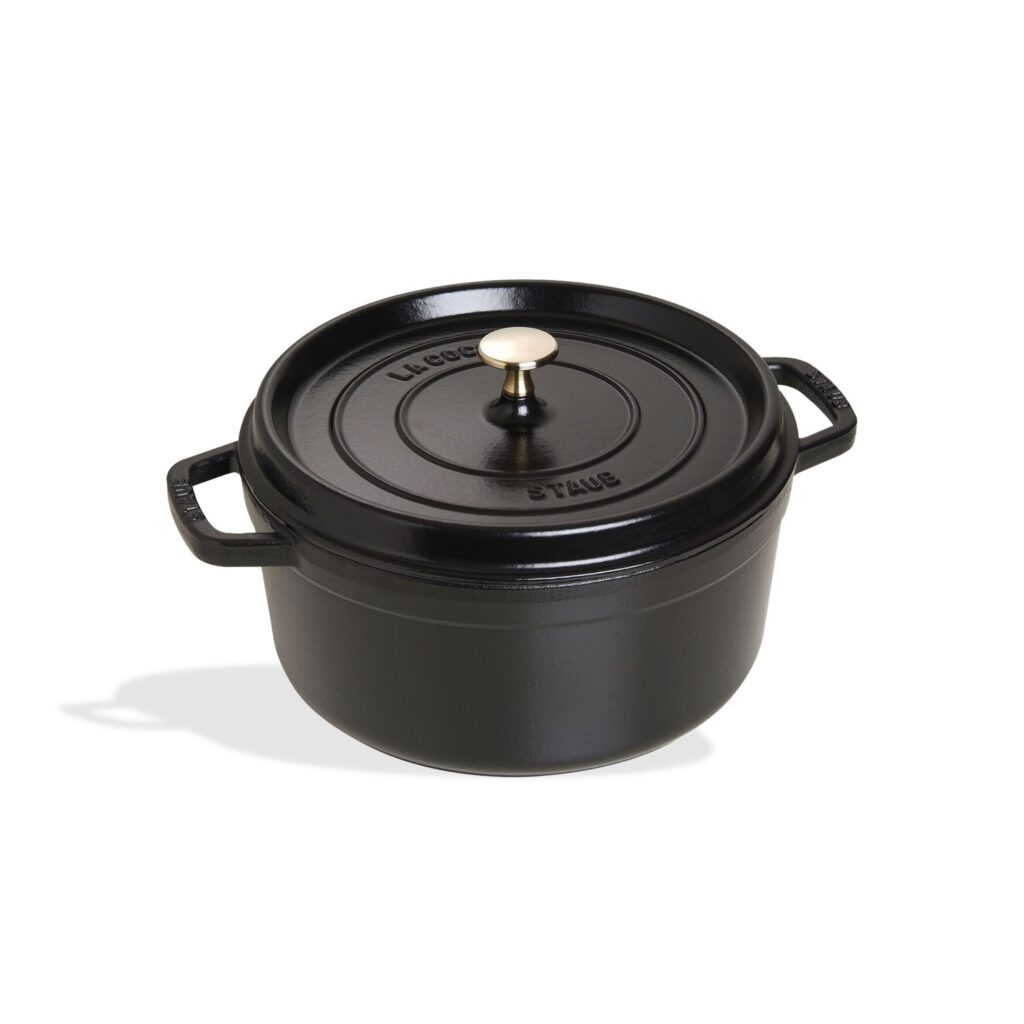 Staub Cast Iron Round Cocotte, 26 cm - Black