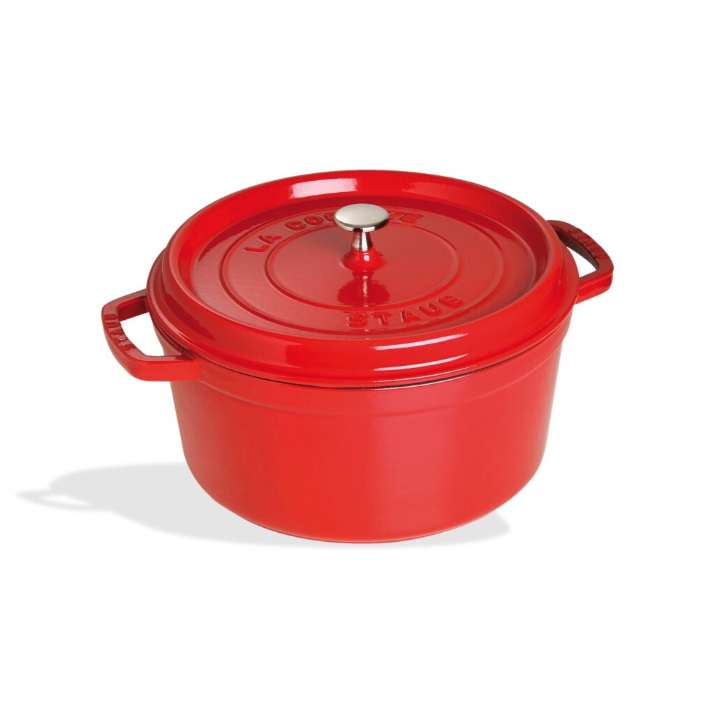 Staub Cast Iron Round Cocotte, 28 cm - Cherry