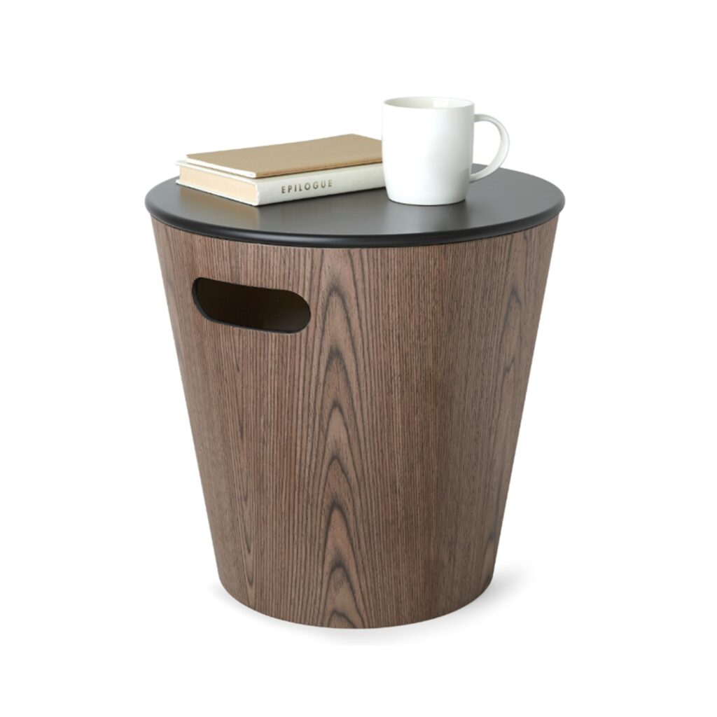 Umbra Woodrow Storage Stool - Black Walnut